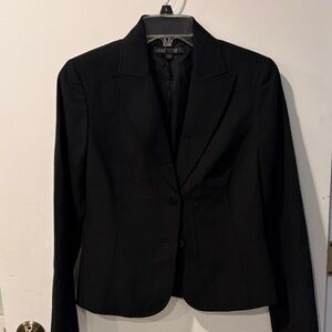 Lafayette 148 New York Women’s Two-Button Tailored Blazer Black Size 2 wool